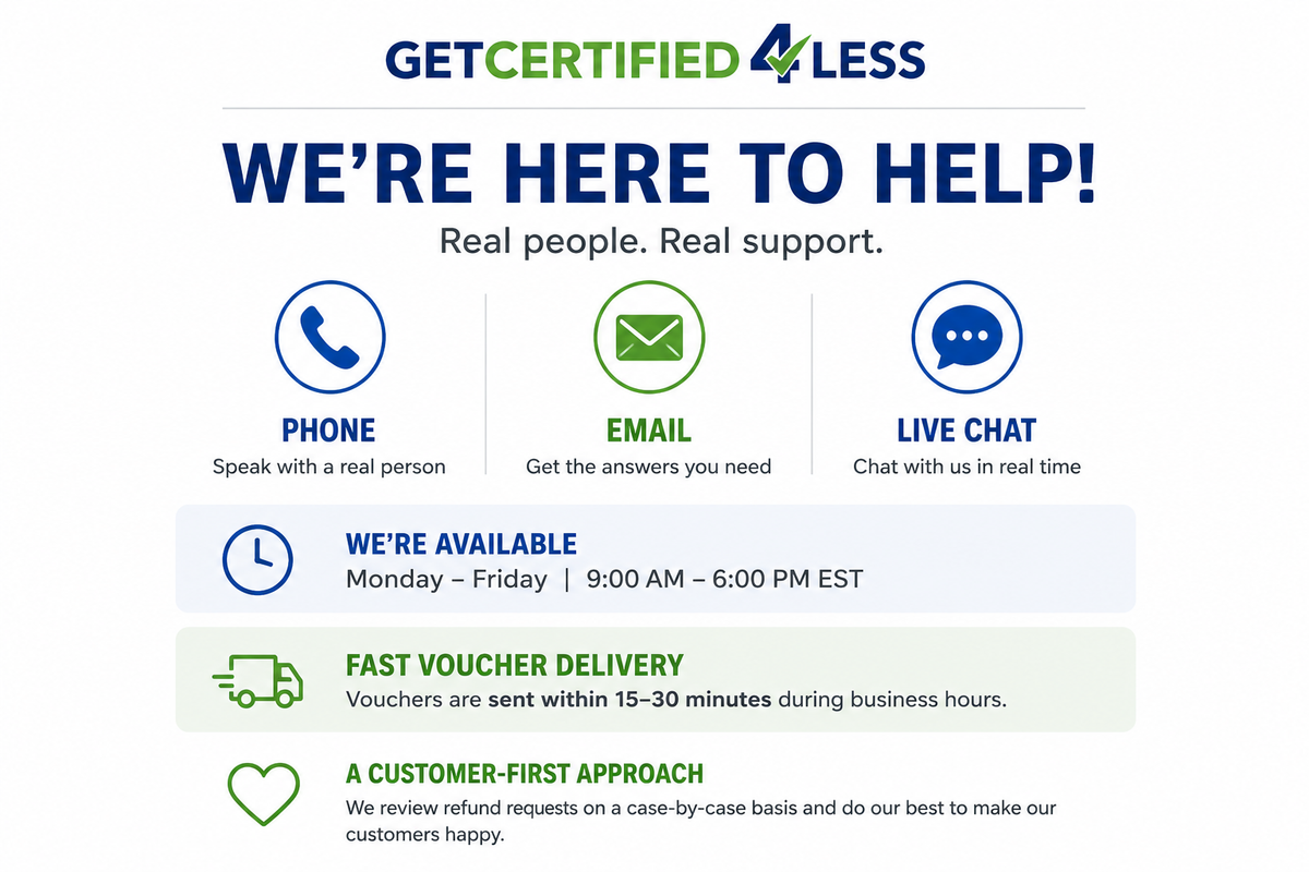 Get Certified 4 Less Customer Service