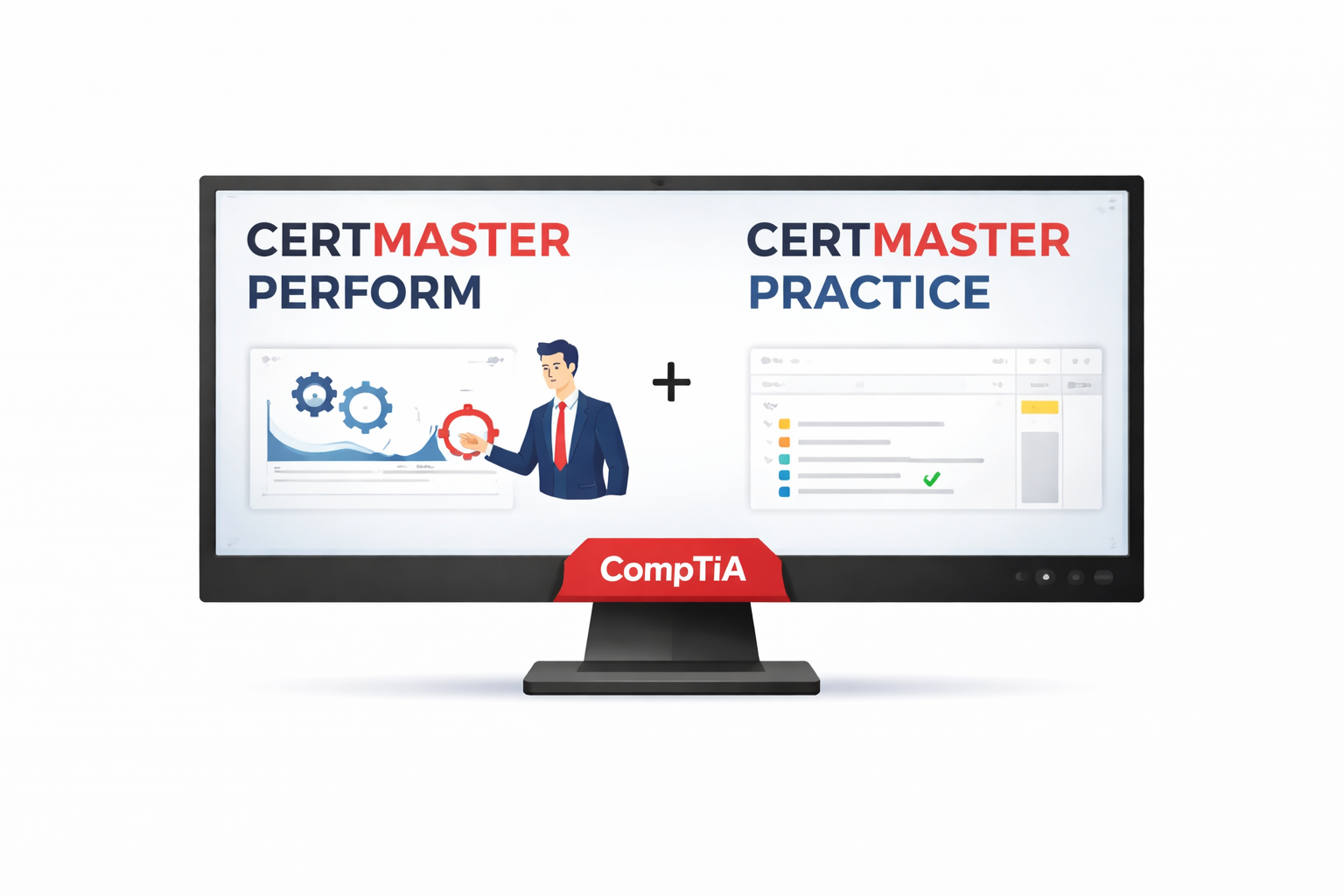 CompTIA CertMaster Learning Bundle for A+ Core 1 and Core 2  w/ Voucher & Retake